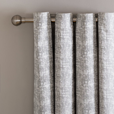 Argos Home Jaquard Fully Lined Eyelet Curtains - Grey