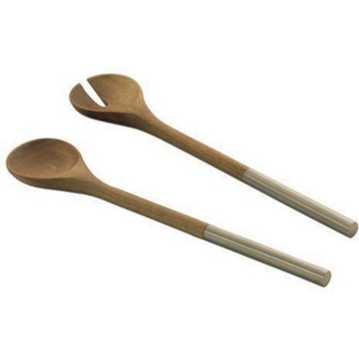 ACACIA 2PC SALAD SERVING SET            