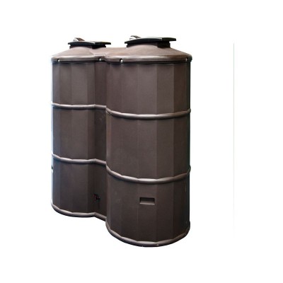Polytank 1500 Litre Plastic Water Butt Kit - Oak