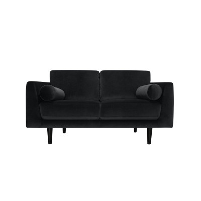 Habitat Jacob Fabric 2 Seater Sofa - Black