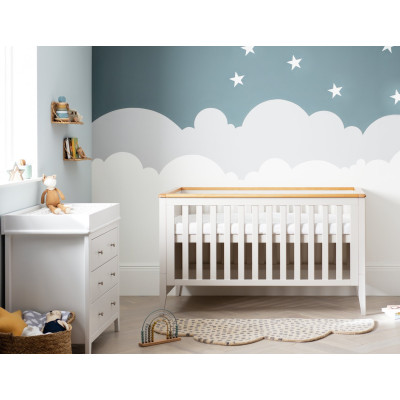 Cuggl Canterbury Cot Bed - Light Grey