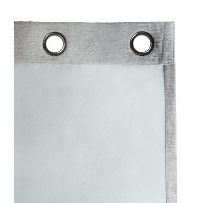 Habitat Plain Slub Chenille Eyelet Curtains - Grey
