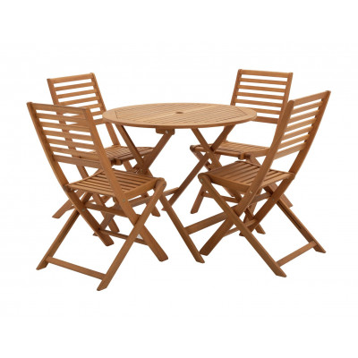 Argos Home Newbury 4 Seater Folding Wooden Patio Set