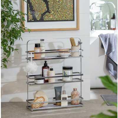 Argos Home 3 Tier Slim Line Caddy - Chrome