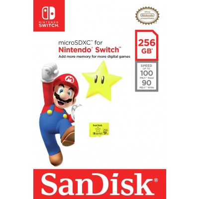 SanDisk 100MBs MicroSDXC Card for Nintendo Switch - 256GB