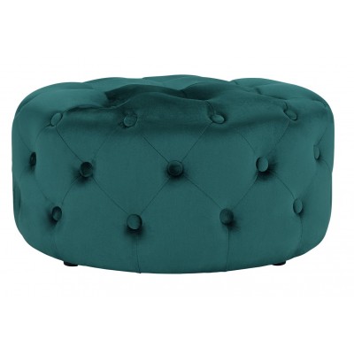 Argos Home Rosalie Velvet Footstool - Teal
