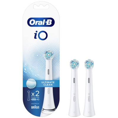 Oral-B iO 2 Pack Electric Toothbrush Heads - White