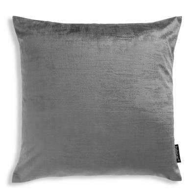 Habitat Textured Velvet Cushion Cover - Grey - 43X43cm