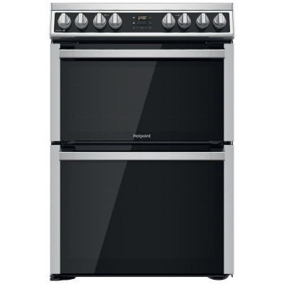 Hotpoint HDM67V8D2CX/UK Double Oven Electric Cooker - Black