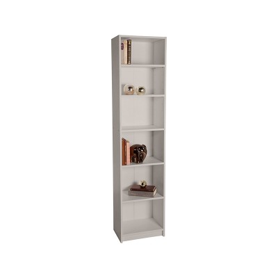 AH1 MAINE HALF WIDTH TALL BOOKCASE GREY