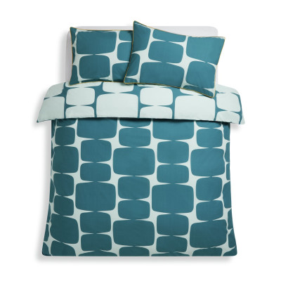 Habitat x Scion Cotton Lohko Teal Bedding Set - Double