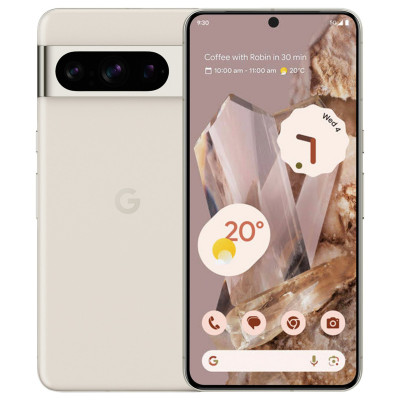 SIM Free Google Pixel 8 Pro 5G 128GB AI Phone - Porcelain