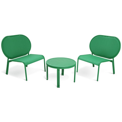 Habitat May 2 Seater Metal Garden Bistro Set - Green