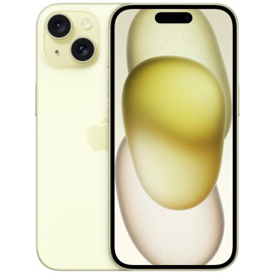 SIM Free iPhone 15 5G 128GB Mobile Phone - Yellow