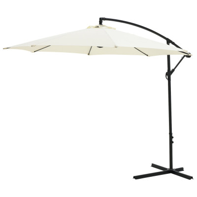 Habitat 3m Overhanging Garden Parasol - Cream