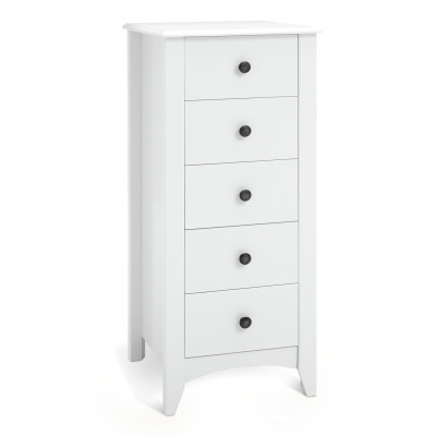 Habitat Minato 5 Drawer Tallboy - White