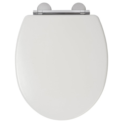 Croydex Lugano Moulded Wood Toilet Seat - White