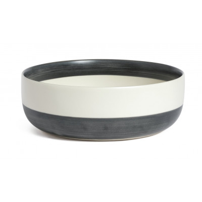Habitat Artisan Stripe Stoneware Serving Bowl