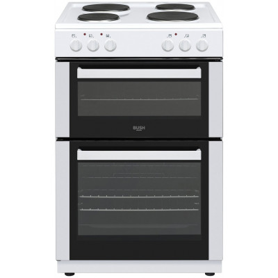 Bush CTFS60TWNECW 60cm Twin Cavity Electric Cooker - White