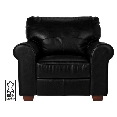 Argos Home Salisbury Leather Armchair - Black