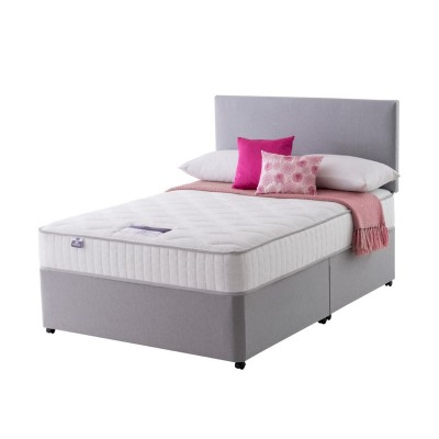 Silentnight Middleton Double Divan Bed - Grey