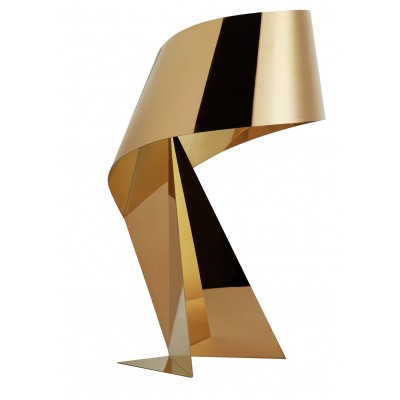 Habitat Large Ribbon Table Lamp - Gold