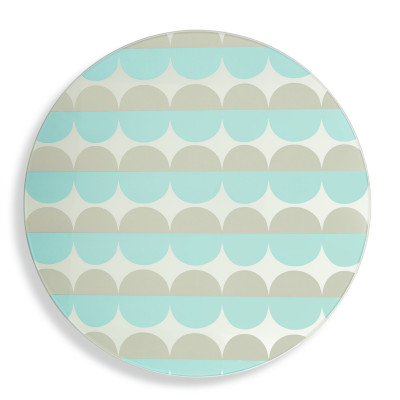 Habitat Round Printed Glass Worktop Saver - Multicoloured