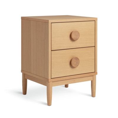Habitat Cornelia 2 Drawer Bedside Table - Oak