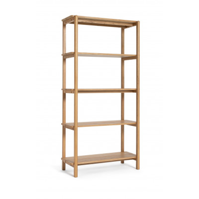 Habitat Nel Deep Oak Veneer Bookcase - Oak