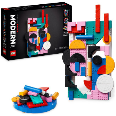 LEGO ART Modern Art Colourful Abstract Wall Canvas Set 31210