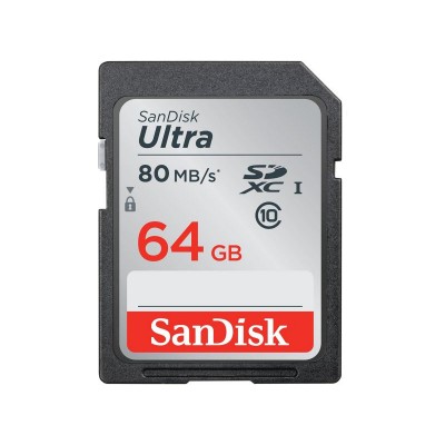 SanDisk Ultra 80MBs SD Memory Card -  64GB