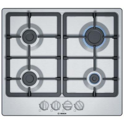 Bosch PGP6B5B90 60cm Gas Hob - Stainless Steel