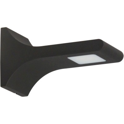 OUTDOOR LED WALL LIGHT BLACK FLAT