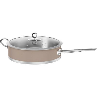SAUTE PAN & GLASS LID BARLEY 28CM       