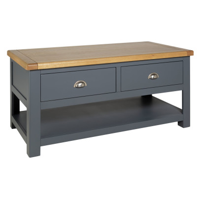 Habitat Kent 2 Drawer Coffee Table - Grey & Oak