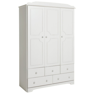 Argos Home Nordic 3 Door 5 Drawer Wardrobe - White