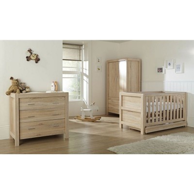 Tutti Bambini Milan 3 Piece Oak Furniture Room Set