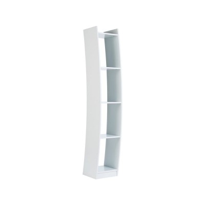 BAROQUE CURVED BOOKCASE WHITE           