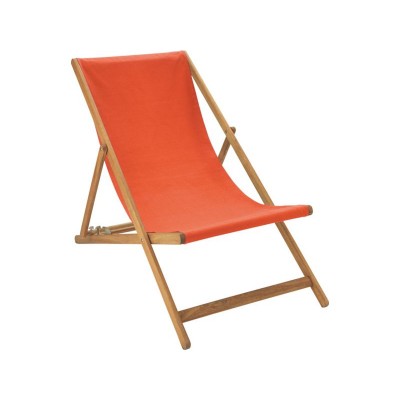 Habitat Maui Prime Deckchair - Orange Red