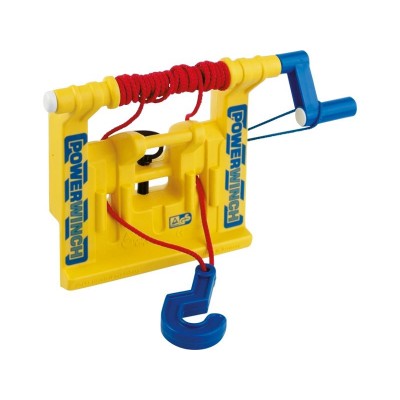 Yellow Winch, Hook and Tow Rope for Child's Tractor