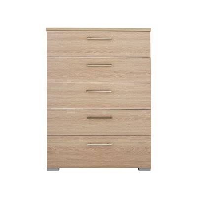 Malvern 5 Drw Chest Oak Effect          