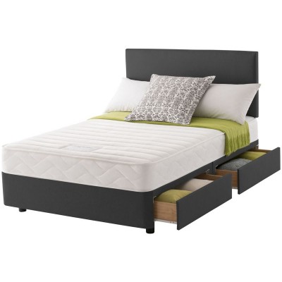 Layezee Calm Memory Micro Quilt Kingsize 4 Drawer Divan Bed