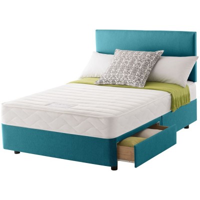 Layezee Calm Memory Micro Quilt Double 2 Drawer Divan Bed