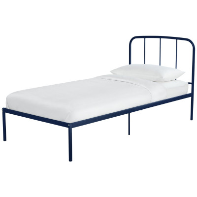 Argos Home Freja Single Metal Bed Frame - Blue