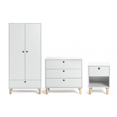Habitat Kids Eden 3 Piece 2 Door Wardrobe Set - White