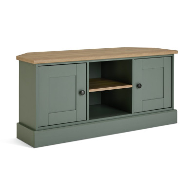 Argos Home Winchester 2 Door Corner TV Unit - Green