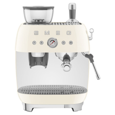 Smeg EGF03CRUK Espresso Coffee Machine with Grinder - Cream