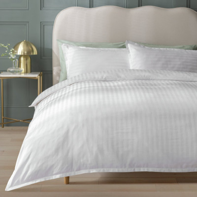 Habitat Cotton Oxford Edge Stripe Bedding Set - Superking