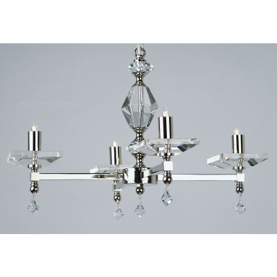 Capri Chandelier 4 Lt Nickel