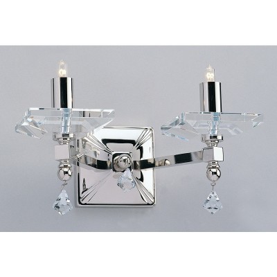 Capri Chandelier 2 Lt Wall Nickel
